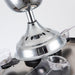 36" Prayag Modern Downrod Mount Crystal Ceiling Fan with Lighting and Remote Control - Sweatfully