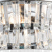 36" Prayag Modern Downrod Mount Crystal Ceiling Fan with Lighting and Remote Control - Sweatfully