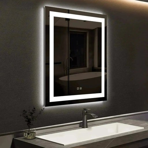 20 x 28  Inch Center Glow LED Bathroom Mirror - Sweatfully