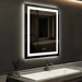 36 x 24  Inch Center Glow LED Bathroom Mirror - Sweatfully