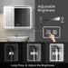 36 x 24  Inch Center Glow LED Bathroom Mirror - Sweatfully