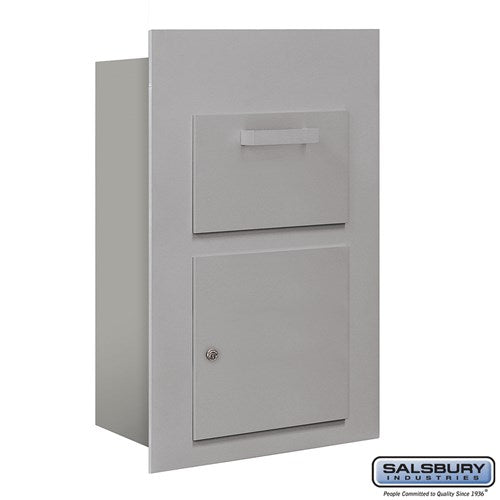 Salsbury Collection Unit - for 5 Door High 4B+ Mailbox Units - Aluminum - Front Loading - USPS Access - Sweatfully