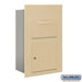 Salsbury Collection Unit - for 5 Door High 4B+ Mailbox Units - Sandstone - Front Loading - USPS Access - Sweatfully