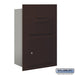 Salsbury Collection Unit - for 5 Door High 4B+ Mailbox Units - Bronze - Front Loading - USPS Access - Sweatfully