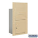 Salsbury Collection Unit - for 6 Door High 4B+ Mailbox Units - Sandstone - Front Loading - USPS Access - Sweatfully