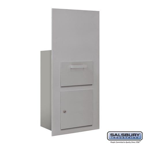 Salsbury Collection Unit - for 7 Door High 4B+ Mailbox Units - Aluminum - Front Loading - USPS Access - Sweatfully
