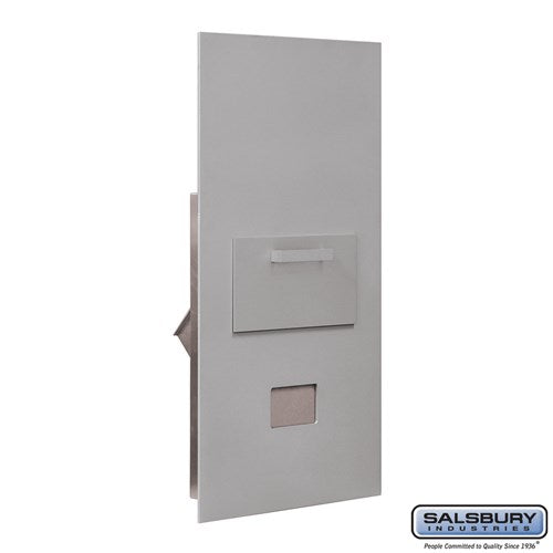 Salsbury Collection Unit - for 7 Door High 4B+ Mailbox Units - Aluminum - Rear Loading - Private Access - Sweatfully