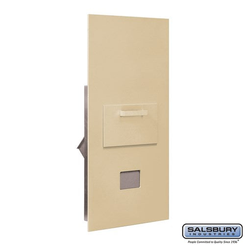 Salsbury Collection Unit - for 7 Door High 4B+ Mailbox Units - Sandstone - Rear Loading - Private Access - Sweatfully