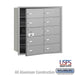 Salsbury 4B+ Horizontal Mailbox - 10 B Doors (9 usable) - Aluminum - Front Loading - USPS Access - Sweatfully