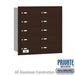 Salsbury 4B+ Horizontal Mailbox - 10 B Doors - Bronze - Rear Loading - Private Access - Sweatfully