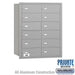 Salsbury 4B+ Horizontal Mailbox - 12 B Doors - Aluminum - Rear Loading - Private Access - Sweatfully