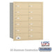 Salsbury 4B+ Horizontal Mailbox - 12 B Doors - Sandstone - Rear Loading - USPS Access - Sweatfully