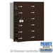 Salsbury 4B+ Horizontal Mailbox (Includes Master Commercial Lock) - 12 B Doors (11 usable) - Bronze - Front Loading - Private Access - Sweatfully