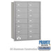 Salsbury 4B+ Horizontal Mailbox - 14 B Doors - Aluminum - Rear Loading - Private Access - Sweatfully