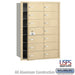 Salsbury 4B+ Horizontal Mailbox - 14 B Doors (13 usable) - Sandstone - Front Loading - USPS Access - Sweatfully