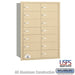 Salsbury 4B+ Horizontal Mailbox - 14 B Doors - Sandstone - Rear Loading - USPS Access - Sweatfully