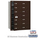 Salsbury 4B+ Horizontal Mailbox - 14 B Doors (13 usable) - Bronze - Front Loading - USPS Access - Sweatfully