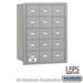 Salsbury 4B+ Horizontal Mailbox - 15 A Doors - Aluminum - Rear Loading - USPS Access - Sweatfully