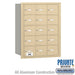 Salsbury 4B+ Horizontal Mailbox - 15 A Doors - Sandstone - Rear Loading - Private Access - Sweatfully