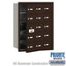 Salsbury 4B+ Horizontal Mailbox (Includes Master Commercial Lock) - 15 A Doors (14 usable)  - Bronze - Front Loading - Private Access - Sweatfully