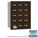 Salsbury 4B+ Horizontal Mailbox - 15 A Doors - Bronze - Rear Loading - Private Access - Sweatfully