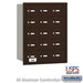 Salsbury 4B+ Horizontal Mailbox - 15 A Doors - Bronze - Rear Loading - USPS Access - Sweatfully