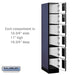 Salsbury 12" Wide Six Tier Box Style Designer Wood Locker - 1 Wide - 6 Feet High - 21 Inches Deep - Blue - Hasps - Sweatfully