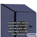 Salsbury 12" Wide Six Tier Box Style Designer Wood Locker - 1 Wide - 6 Feet High - 21 Inches Deep - Blue - Hasps - Sweatfully