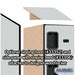Salsbury 12" Wide Six Tier Box Style Designer Wood Locker - 1 Wide - 6 Feet High - 21 Inches Deep - Gray - Hasps - Sweatfully