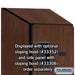 Salsbury 12" Wide Six Tier Box Style Designer Wood Locker - 1 Wide - 6 Feet High - 21 Inches Deep - Mahogany - Hasps - Sweatfully