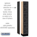 Salsbury 12" Wide Six Tier Box Style Designer Wood Locker - 1 Wide - 6 Feet High - 15 Inches Deep - Black - Black Resettable Combination Locks - Sweatfully