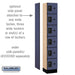 Salsbury 12" Wide Six Tier Box Style Designer Wood Locker - 1 Wide - 6 Feet High - 15 Inches Deep - Blue - Black Resettable Combination Locks - Sweatfully
