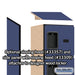 Salsbury 12" Wide Six Tier Box Style Designer Wood Locker - 1 Wide - 6 Feet High - 15 Inches Deep - Blue - Hasps - Sweatfully