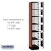 Salsbury 12" Wide Six Tier Box Style Designer Wood Locker - 1 Wide - 6 Feet High - 15 Inches Deep - Cherry - Hasps - Sweatfully