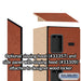 Salsbury 12" Wide Six Tier Box Style Designer Wood Locker - 1 Wide - 6 Feet High - 15 Inches Deep - Cherry - Hasps - Sweatfully
