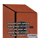 Salsbury 12" Wide Six Tier Box Style Designer Wood Locker - 1 Wide - 6 Feet High - 15 Inches Deep - Cherry - Hasps - Sweatfully