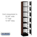 Salsbury 12" Wide Six Tier Box Style Designer Wood Locker - 1 Wide - 6 Feet High - 15 Inches Deep - Mahogany - Hasps - Sweatfully