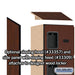 Salsbury 12" Wide Six Tier Box Style Designer Wood Locker - 1 Wide - 6 Feet High - 15 Inches Deep - Mahogany - Hasps - Sweatfully