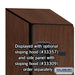 Salsbury 12" Wide Six Tier Box Style Designer Wood Locker - 1 Wide - 6 Feet High - 15 Inches Deep - Mahogany - Hasps - Sweatfully