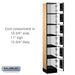 Salsbury 12" Wide Six Tier Box Style Designer Wood Locker - 1 Wide - 6 Feet High - 15 Inches Deep - Maple - Black Electronic Locks - Sweatfully