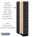 Salsbury 12" Wide Six Tier Box Style Designer Wood Locker - 1 Wide - 6 Feet High - 18 Inches Deep - Black - Black Resettable Combination Locks - Sweatfully