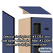 Salsbury 12" Wide Six Tier Box Style Designer Wood Locker - 1 Wide - 6 Feet High - 18 Inches Deep - Blue - Hasps - Sweatfully