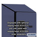 Salsbury 12" Wide Six Tier Box Style Designer Wood Locker - 1 Wide - 6 Feet High - 18 Inches Deep - Blue - Hasps - Sweatfully