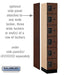 Salsbury 12" Wide Six Tier Box Style Designer Wood Locker - 1 Wide - 6 Feet High - 18 Inches Deep - Mahogany - Black Resettable Combination Locks - Sweatfully