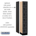 Salsbury 12" Wide Six Tier Box Style Designer Wood Locker - 1 Wide - 6 Feet High - 18 Inches Deep - Black - Hasps - Sweatfully