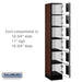 Salsbury 12" Wide Six Tier Box Style Designer Wood Locker - 1 Wide - 6 Feet High - 18 Inches Deep - Mahogany - Hasps - Sweatfully