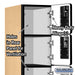 Salsbury 12" Wide Six Tier Box Style Designer Wood Locker - 1 Wide - 6 Feet High - 18 Inches Deep - Maple - Hasps - Sweatfully