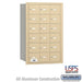 Salsbury 4B+ Horizontal Mailbox - 18 A Doors - Sandstone - Rear Loading - USPS Access - Sweatfully