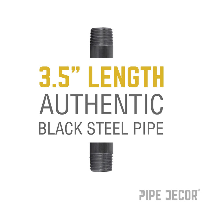 1 1/2 in. x 3 1/2 in. Black Pipe - Sweatfully