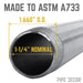 1 1/4 in. x 6 in. Black Pipe - Sweatfully